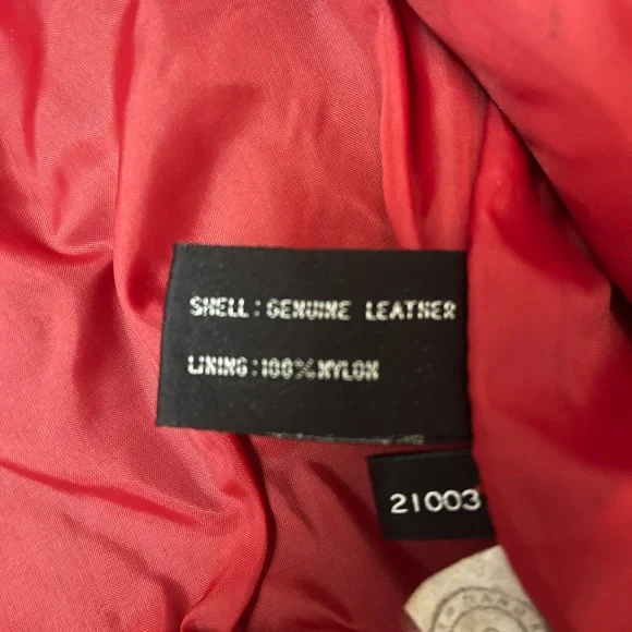 Vintage 80s genuine leather woman’s IOU red biker jacket - Picture 13 of 13